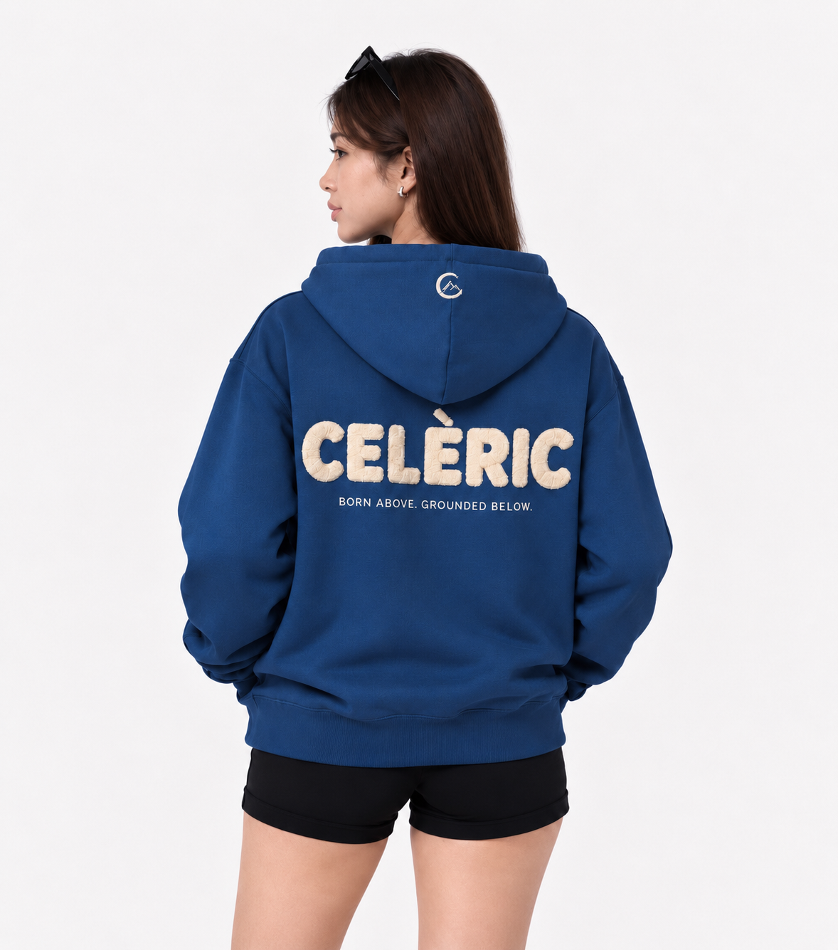 Over-sized Comfy Zip Hoodie NAVY